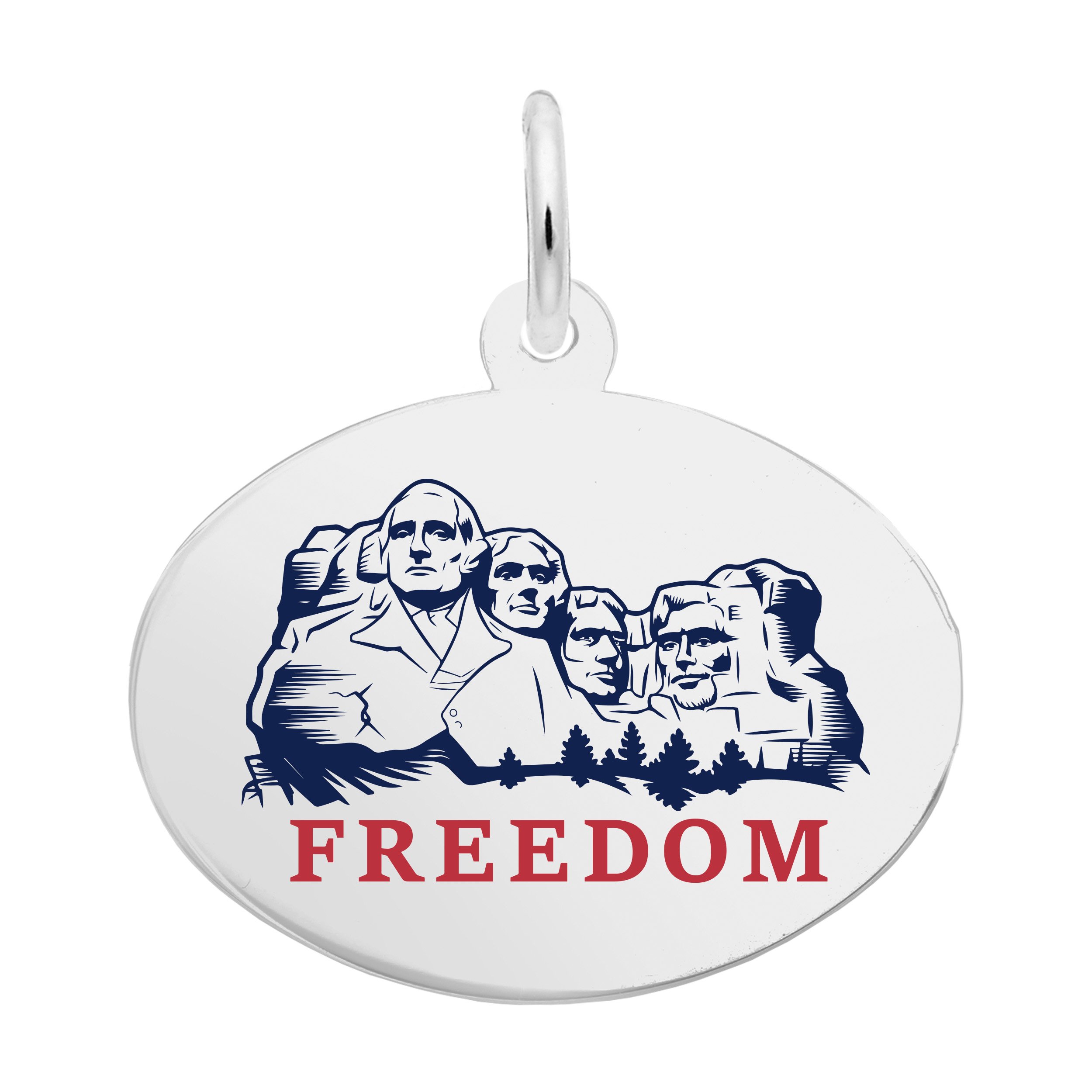 Painted USA 250 - Mount Rushmore Freedom Charm